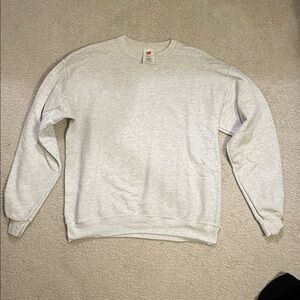Hanes ecosmart white Crewneck Sweater men’s medium